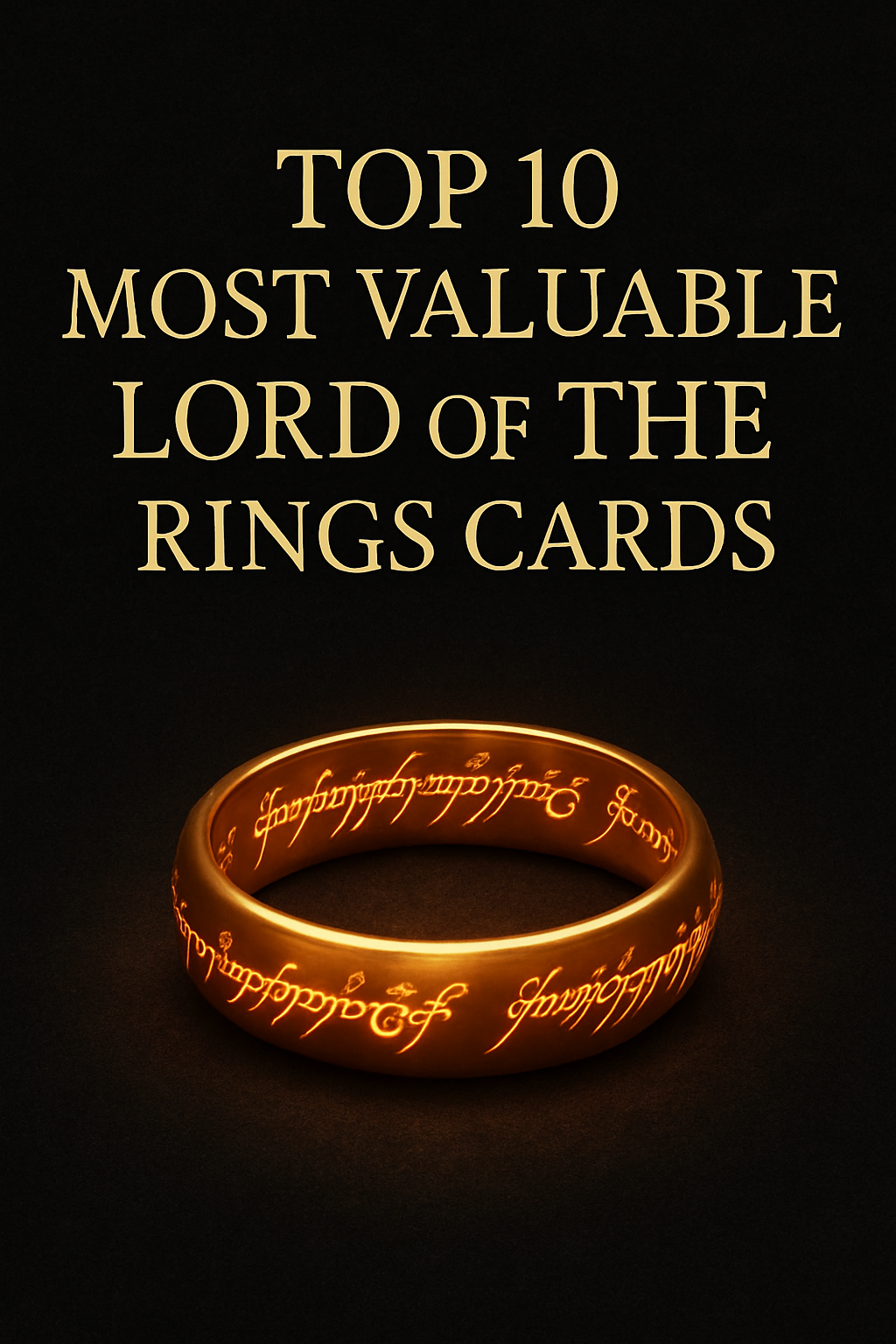 Top 10 Most Valuable Lord of the Rings Cards (2025 Update)