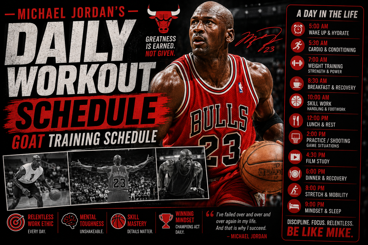 Michael Jordan's Daily Workout Schedule - GOAT Training Schedule