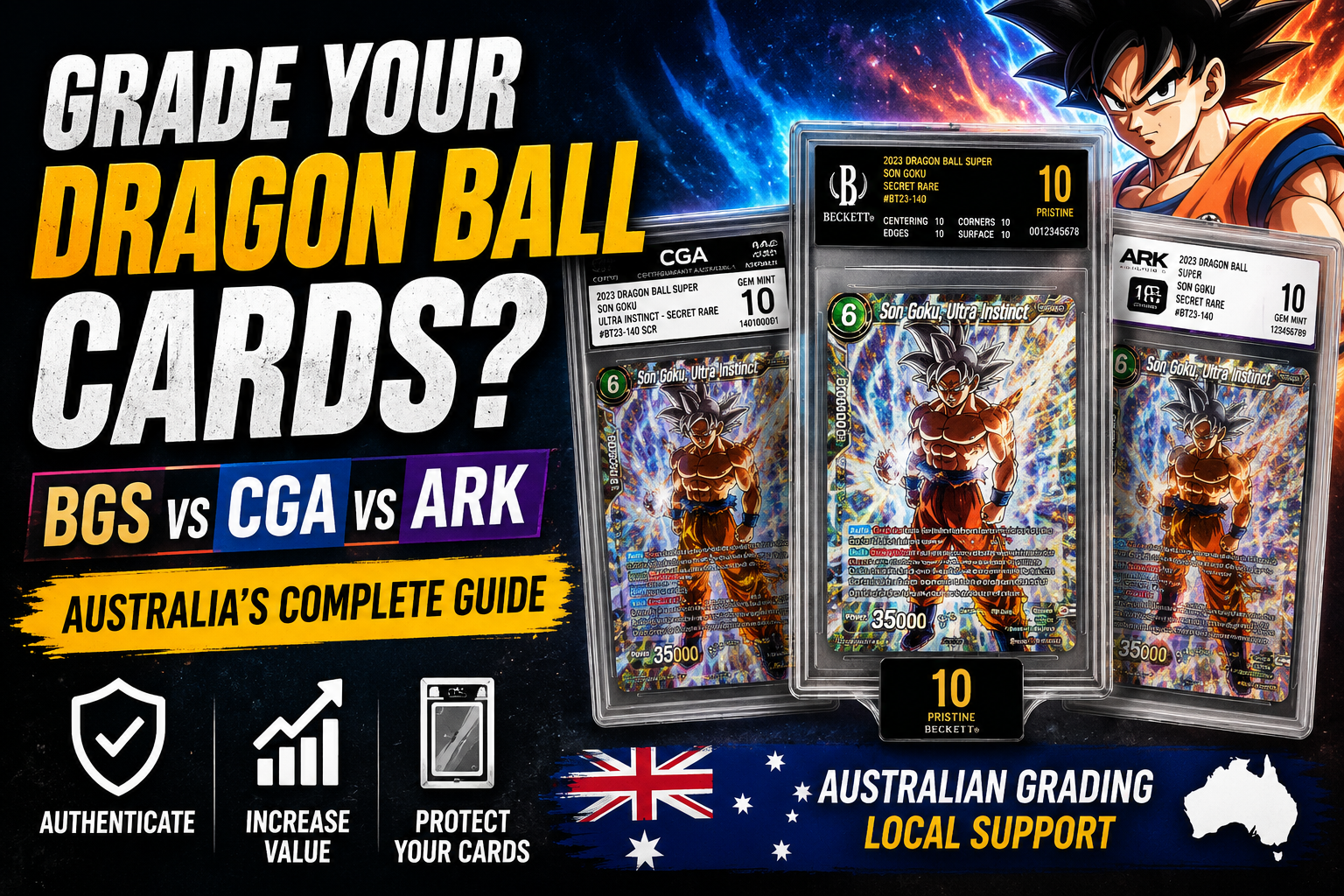Dragon Ball Card Grading Australia: Should You Use Beckett, CGA or ARK?