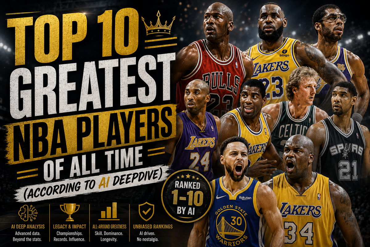 Top 10 Greatest NBA Players of All Time (According to AI Deepdive)