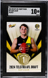 2024 Select AFL Draft Picks Sam Lalor Draft Pick Rookie Graded SGC 10