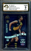 2011 Select Champions AFL RISING STAR GEM ROOKIE CARD Dustin Martin Graded CGA 9