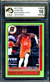 2021-22 Panini Hoops NBA #36 DeAndre Ayton NEON GREEN Graded CGA 10