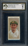1934 John Player And Sons Don Bradman Graded CGA 6 Cricket Australia